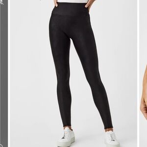 New Spanx Black Faux Leather Leggings